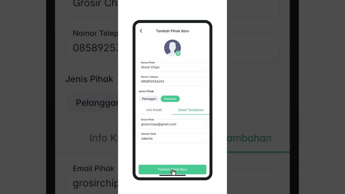 Cara Menambahkan Pihak di Aplikasi myBisnis